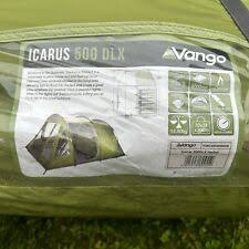 vango icarus 500 deluxe family tent up