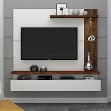 wall mounted wooden tv unit