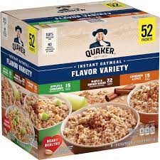 quaker instant oatmeal variety pack 52