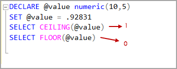 overview of sql server rounding