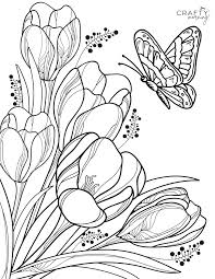 flower coloring pages to print crafty