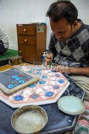 Blue Agate Table Round Kitchen Table