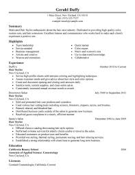 Best Hair Stylist Resume Example Livecareer