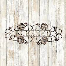 Sign Home Decor Metal Letters Blessed