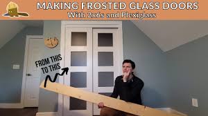 how to make frosted gl doors with