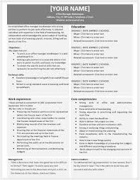 Office Manager Bookkeeper Resumes For Ms Word Resume Templates