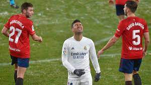 Real Madrid drop points against Osasuna ...
