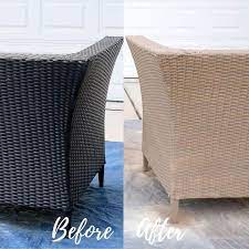 Painting Resin Wicker Furniture With A