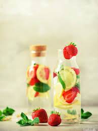 strawberry lemon infused water recipe
