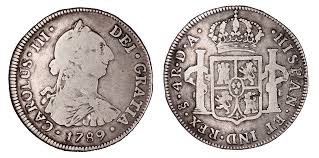 monedas antiguas Carlos III. 4 reales. 1789. Santiago