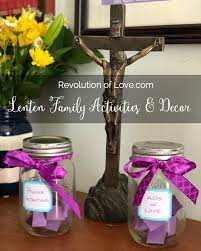 lenten family activities and house