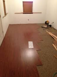 how to install laminate flooring on top