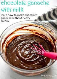 make chocolate ganache without heavy cream