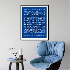 Check spelling or type a new query. Chelsea Fc Football Inspired Song Lyrics Art Painting Wall Picture Blue Is The Color Team Song Canvas Art Prints Home Decor Buy At The Price Of 2 57 In Aliexpress Com Imall Com