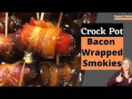crock pot bacon wrapped smokies how