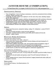 Janitor Resume Sample Resume Companion