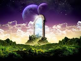 Fantasy door to heaven, fantasy, moon, grass, heaven, sky, door, HD  wallpaper | Peakpx