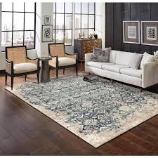 kas rugs herie ivory blue 8 ft x 10