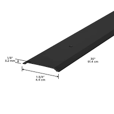 Black Aluminum Flat Profile Threshold
