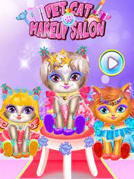 pet cat makeup salon game on the