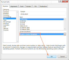 how to change excel date format and