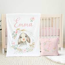 fl girl crib bedding set bunny