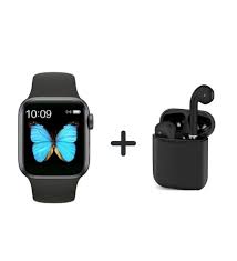 Smart Watch 5 T500 Akıllı Saat ve i12 Kablosuz Bluetooth Kulaklık Mikrofonlu