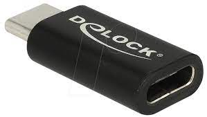 With up to 100 w of power capability, usb type c is now a viable option for many applications needing significant quantities of power and can replace a standard dc power connector. Delock 65697 Usb Type C Male Female Port Saver Black At Reichelt Elektronik