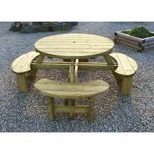 Circular Picnic Benches Sustainable