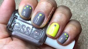 Easy nail designs with french tips consists of various kinds of nail design which will bring elegant in simplicity of the nails. Best Neon Yellow And Gray Nail Art Using Dotting Tool Youtube