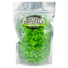 Light Green Green Apple Rock Crystal Candy 1 Pound In A Resealable Stand Up Bag Boones Mill Walmart Com Walmart Com