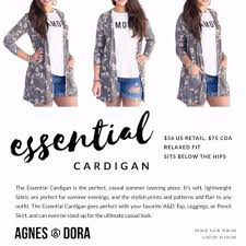 Agnes Dora Essential Cardigan Size Chart Fashion Fast