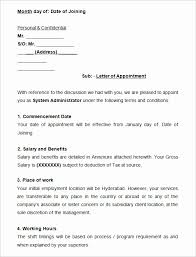 Employment Offer Letter Template Elegant Employment Fer Letter