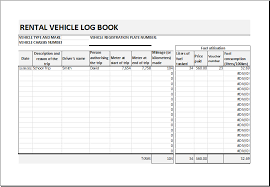 Instead of using the tabular format, the checklist format comes with traditional bulleted formatting. Rental Vehicle Log Book Template For Excel Excel Templates Excel Templates Book Template Invoice Template