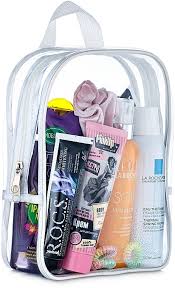 makeup shower makeup bag white