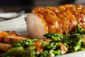 pork top loin roast with asparagus