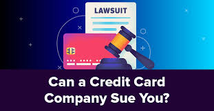 can a credit card company sue you