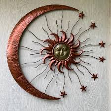 36 Sun Moon Stars Metal Art Wall Sign