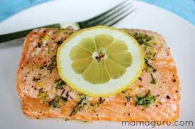 Salmon Baked In Butter And Dill gambar png