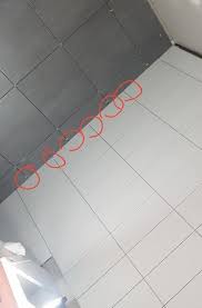 Bathroom Floor And Wall Tiles Alignment