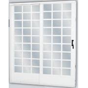 As portas de vidro mais procuradas são: Porta De Aco Branco Com Vidro 2 15 X 1 60 M 2 Folhas De Correr Direita Quadriculada Mgm