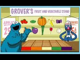 sesame street games color me hungry