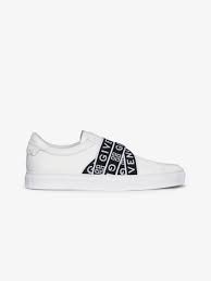 Givenchy 4g Webbing Sneakers In Leather