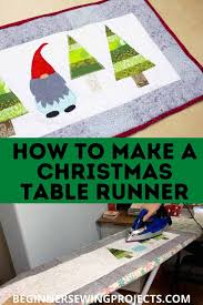 how to make a christmas table runner