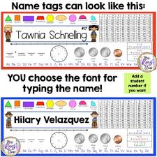 Desk Name Tags Western Theme Editable Name Plates For Younger Students