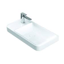 Ws Bath Collections Luxury 54 Luxury White Ceramic Rectangular Vessel Bathroom Sink