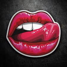 sticker labios y lengua muraldecal com