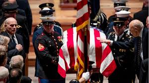 Bush presidential library in mr. George Hw Bush Funeral World Figures Pay Respect Bbc News