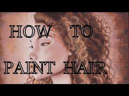 tips on painting curly hair you