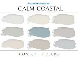 calm coastal whole house color palette